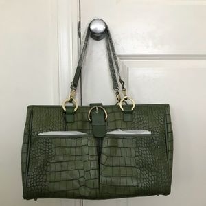 Charlie Lapson Green Tote Bag